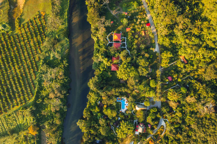 Sleeping Giant from above belize
